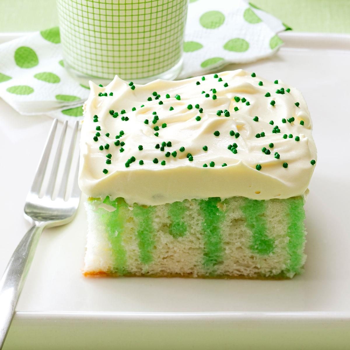 三月生日:戴着O’Green蛋糕
