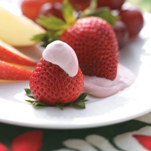 草莓口味的水果蘸