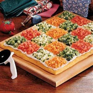 拼贴蔬菜披萨