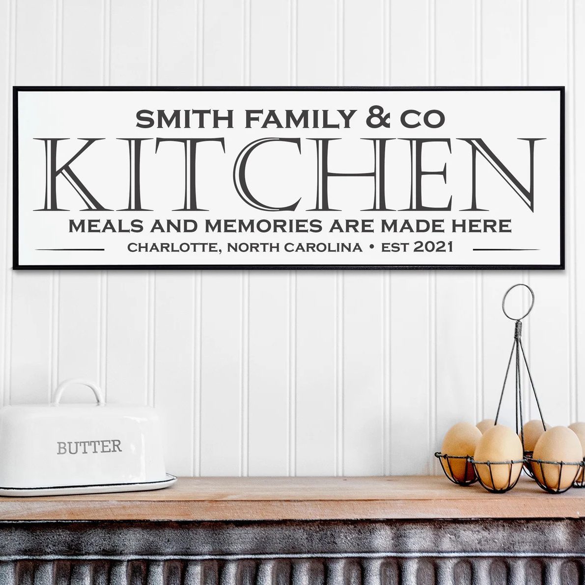 史密斯家庭和公司厨房签署自定义电子邮件通过Etsy.com